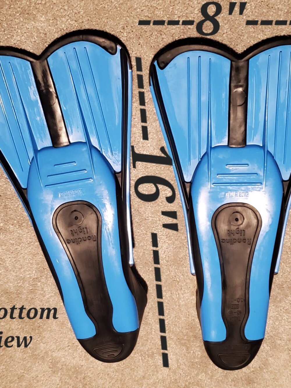 Cressi-Sub Rondine Light Swim Fins Snorkeling Scuba Diving Fins View 5